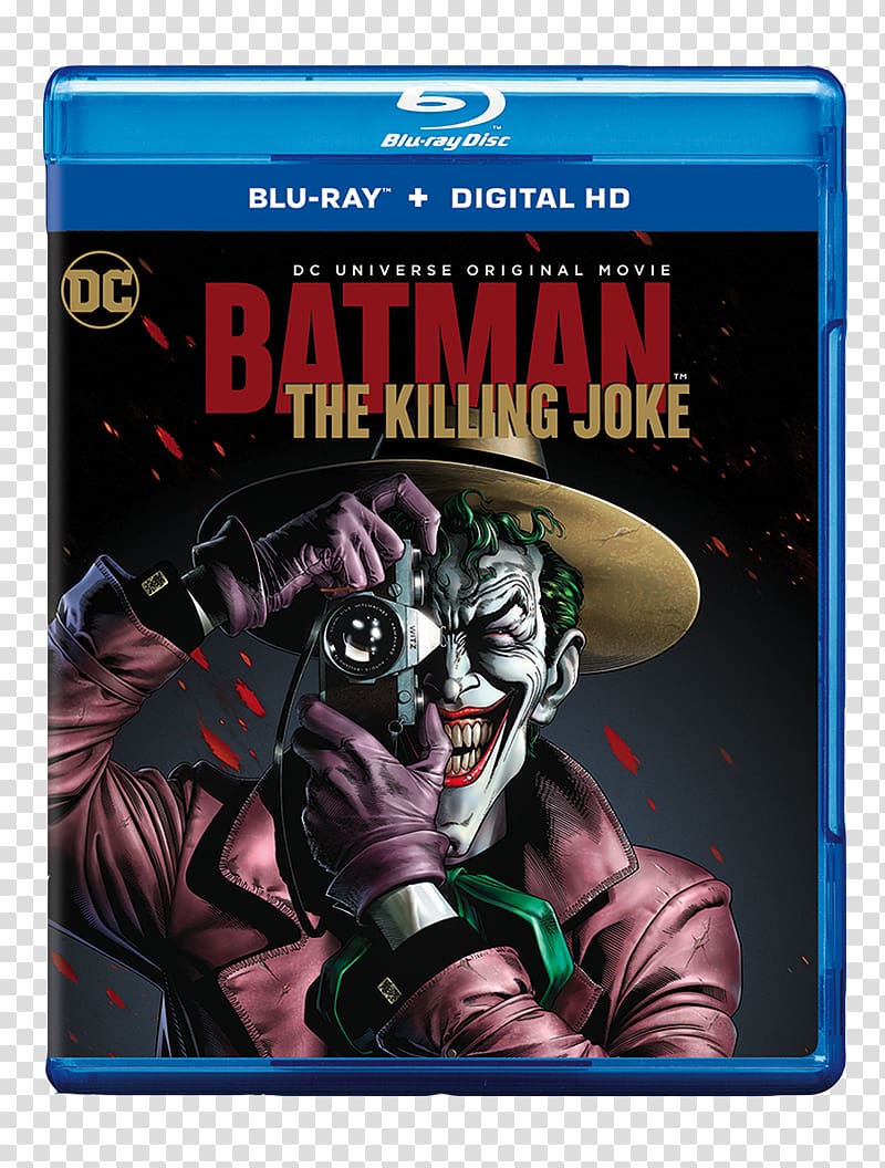 Batman: The Killing Joke Joker Blu-ray disc Barbara Gordon, joker transparent background PNG clipart