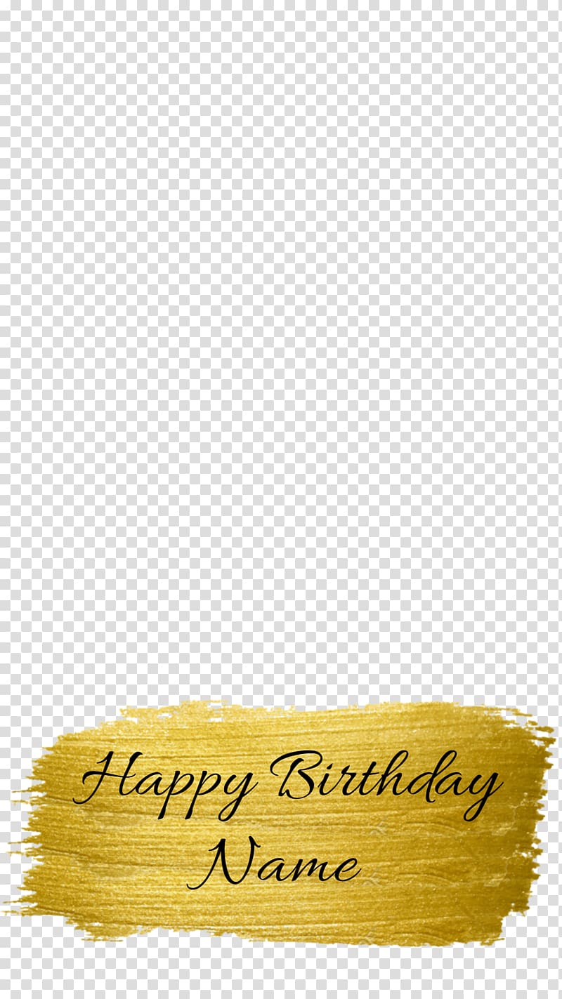 Birthday Gift Wrapping Paper Gold, Gold Brush Strokes transparent background PNG clipart