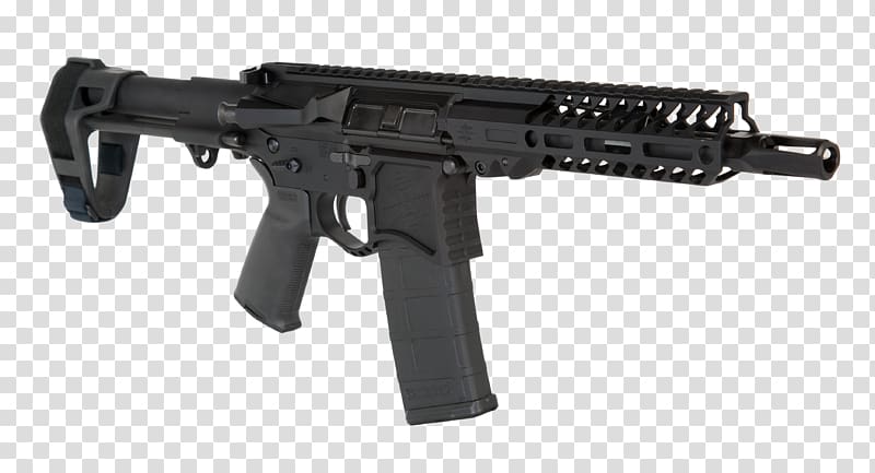 Assault rifle Firearm Personal defense weapon .300 AAC Blackout Pistol, assault rifle transparent background PNG clipart