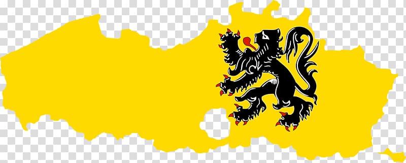 Flemish Region Flag of Flanders Wallonia, Flag transparent background PNG clipart