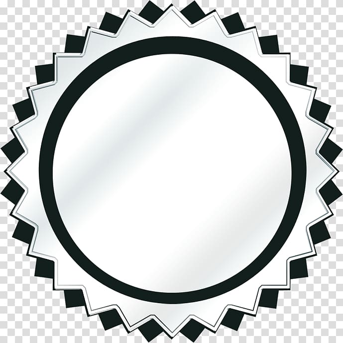 black circle surrounded by sharp corners transparent background PNG clipart