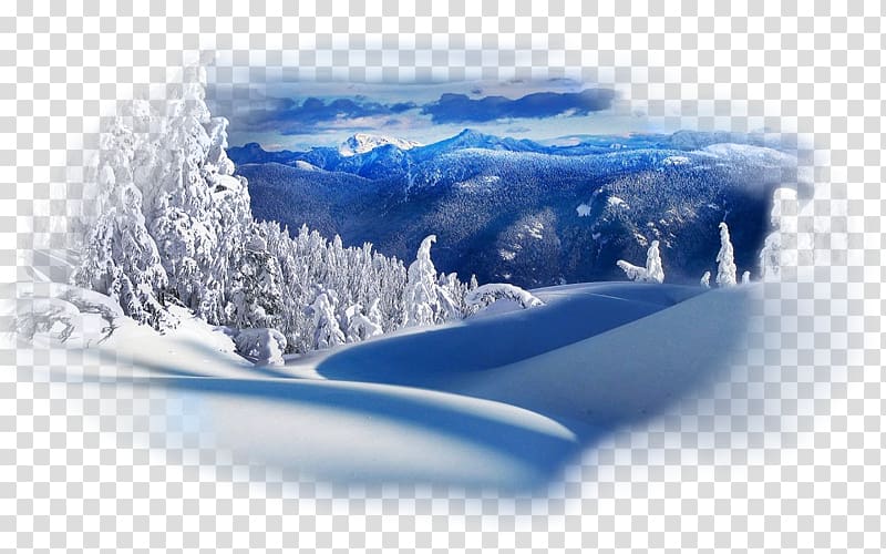 Desktop Landscape Snow Winter Mountain, snow transparent background PNG clipart