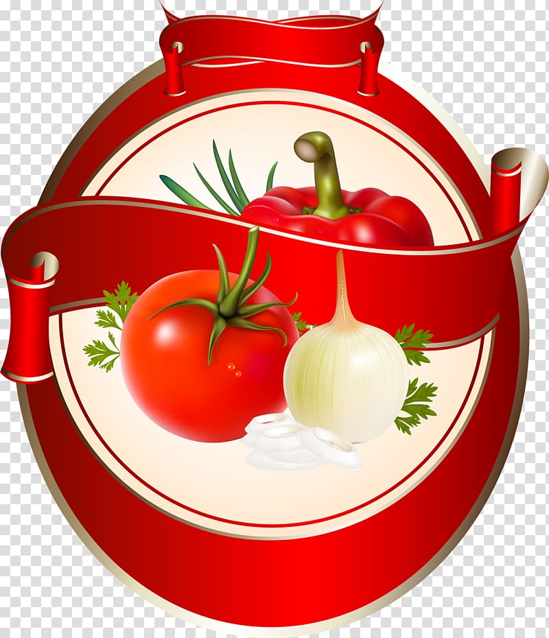 Vegetable Label Ketchup Tomato sauce, tomato transparent background PNG clipart