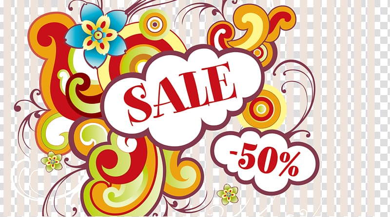Illustration, The trend of discount sales tag transparent background PNG clipart