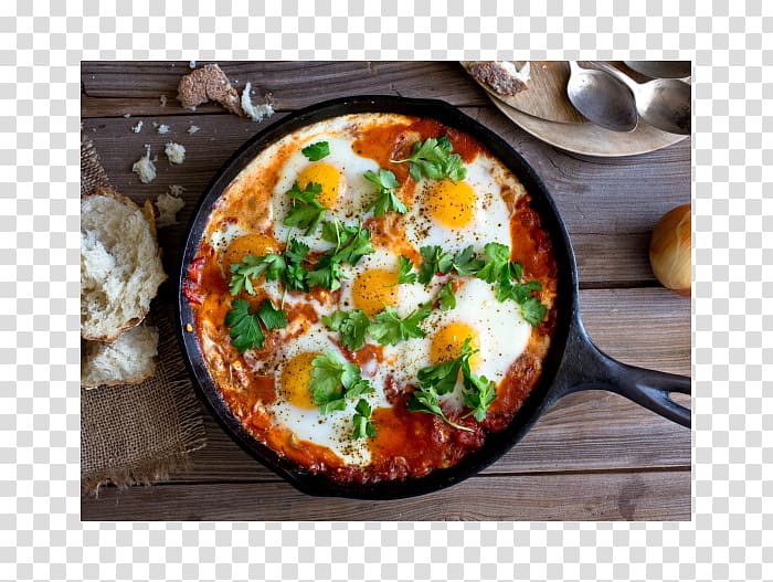 Shakshouka Breakfast Scotch egg Shirred eggs, breakfast transparent background PNG clipart