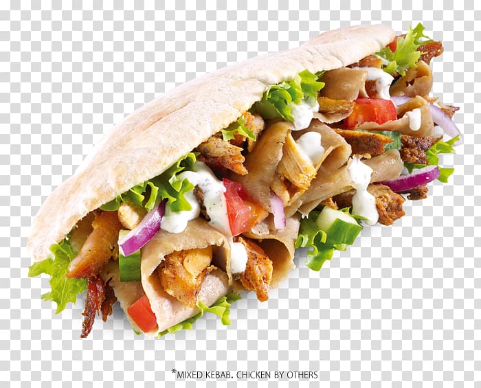 mixed kebab sandwich with text overlay, Doner kebab Shish kebab French fries Pizza, kebab transparent background PNG clipart