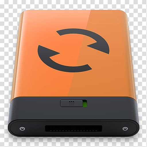 orange and black power bank, electronic device gadget multimedia, Orange Sync B transparent background PNG clipart
