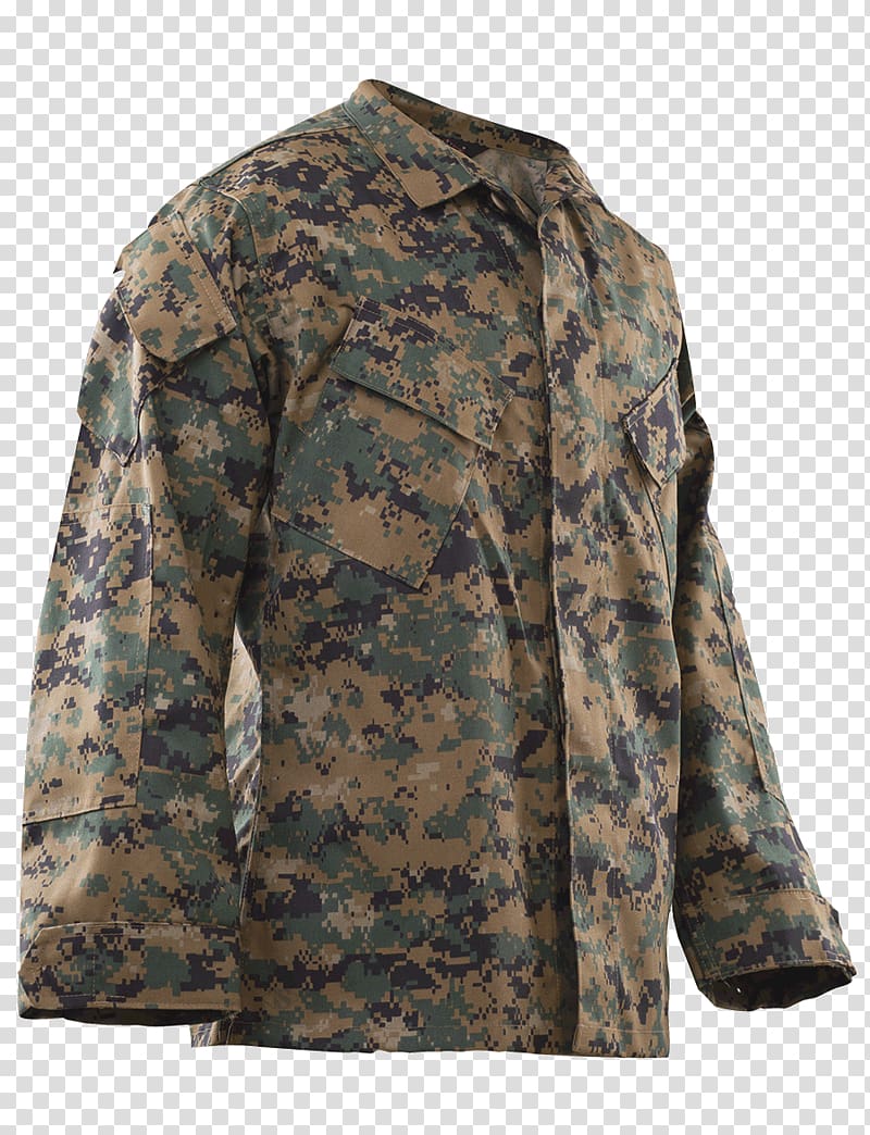 Military camouflage T-shirt Military uniform TRU-SPEC Battle Dress Uniform, camouflage uniform transparent background PNG clipart