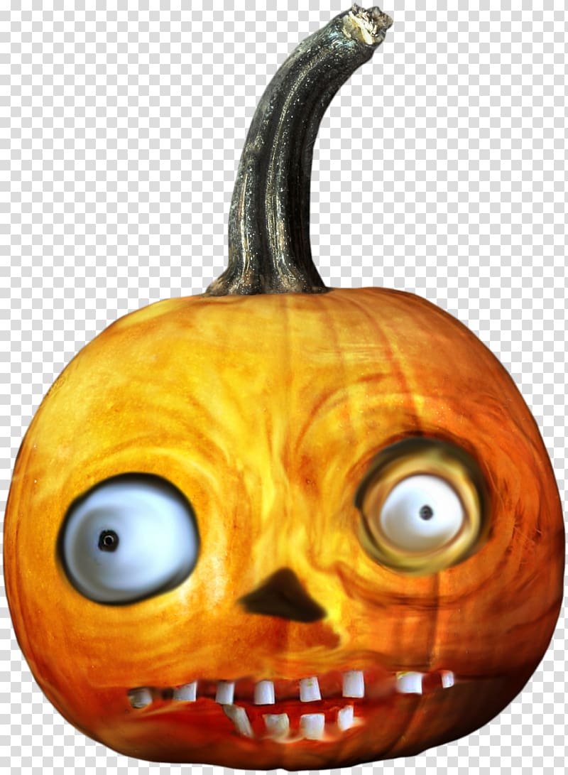 Jack-o-lantern Calabaza Pumpkin pie Halloween, · Head horror orange pumpkin transparent background PNG clipart