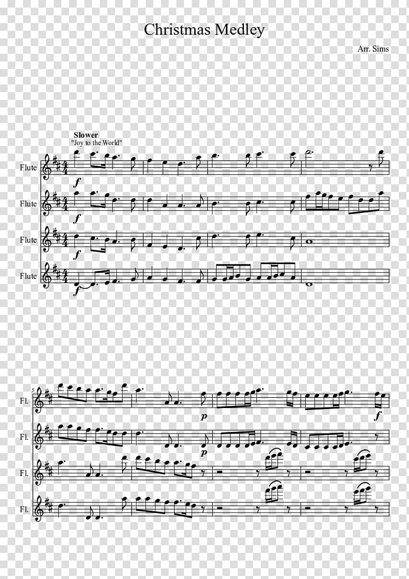 Sheet Music Flute quartet Western concert flute, sheet music transparent background PNG clipart