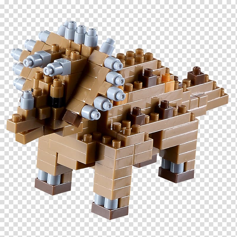 Tyrannosaurus Dinosaur Triceratops Toy block Construction set, dinosaur transparent background PNG clipart