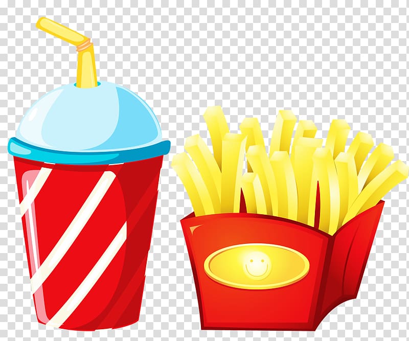 Fast food French fries Hamburger Hot dog, Cola fries transparent background PNG clipart