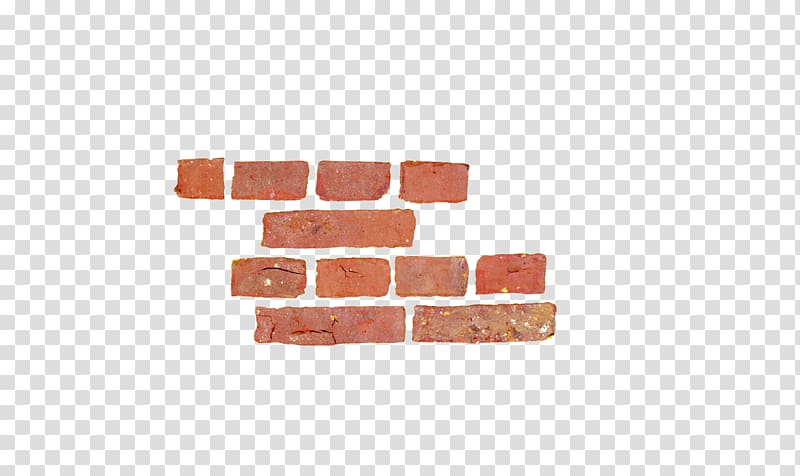 Brick Wall Cement, Beautiful orange bricks transparent background PNG clipart