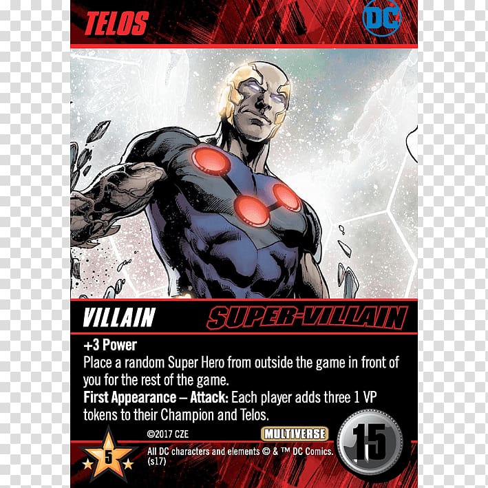 Cryptozoic Entertainment DC Comics Deck-Building Game, dc comics transparent background PNG clipart