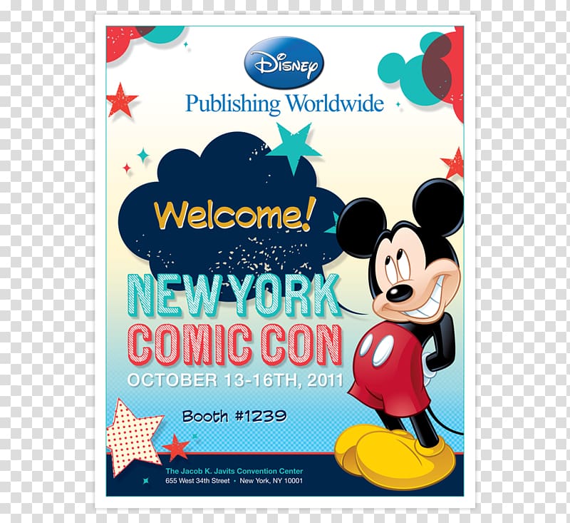 Disney Publishing Worldwide The Walt Disney Company New York Comic Con Comics, poster typesetting transparent background PNG clipart