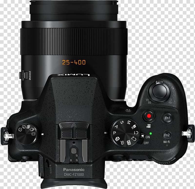 Lumix Panasonic Bridge camera Zoom lens, top shot transparent background PNG clipart