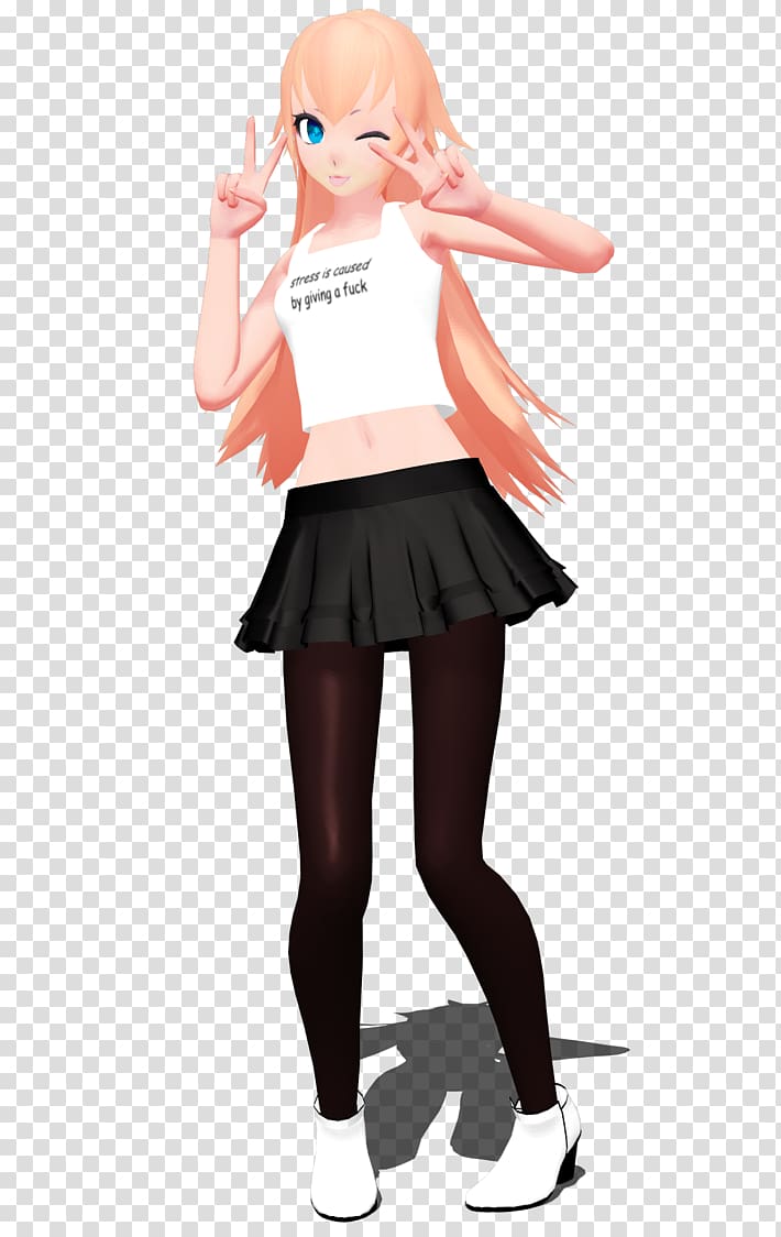 Miniskirt Costume Tights, mmd cat girl transparent background PNG clipart