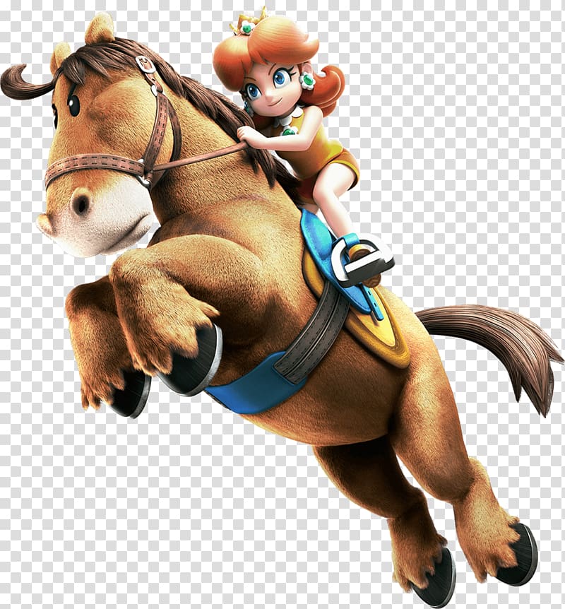 Mario Sports Superstars Tennis Nintendo 3DS, horse riding transparent background PNG clipart