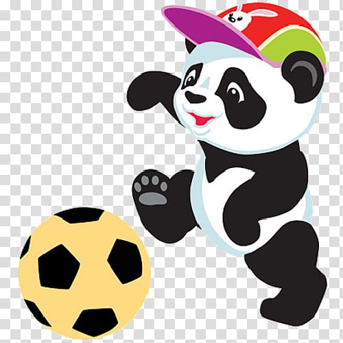 Giant panda Cartoon Drawing, cute bear transparent background PNG clipart