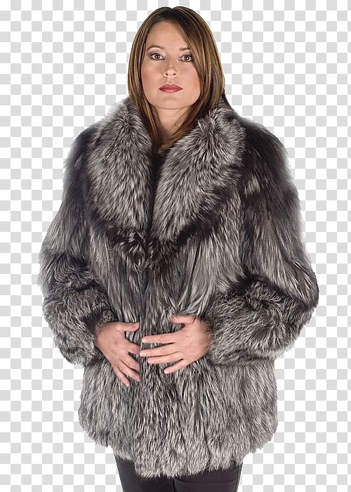 Fur clothing Silver fox Lynx Coat, lynx transparent background PNG clipart