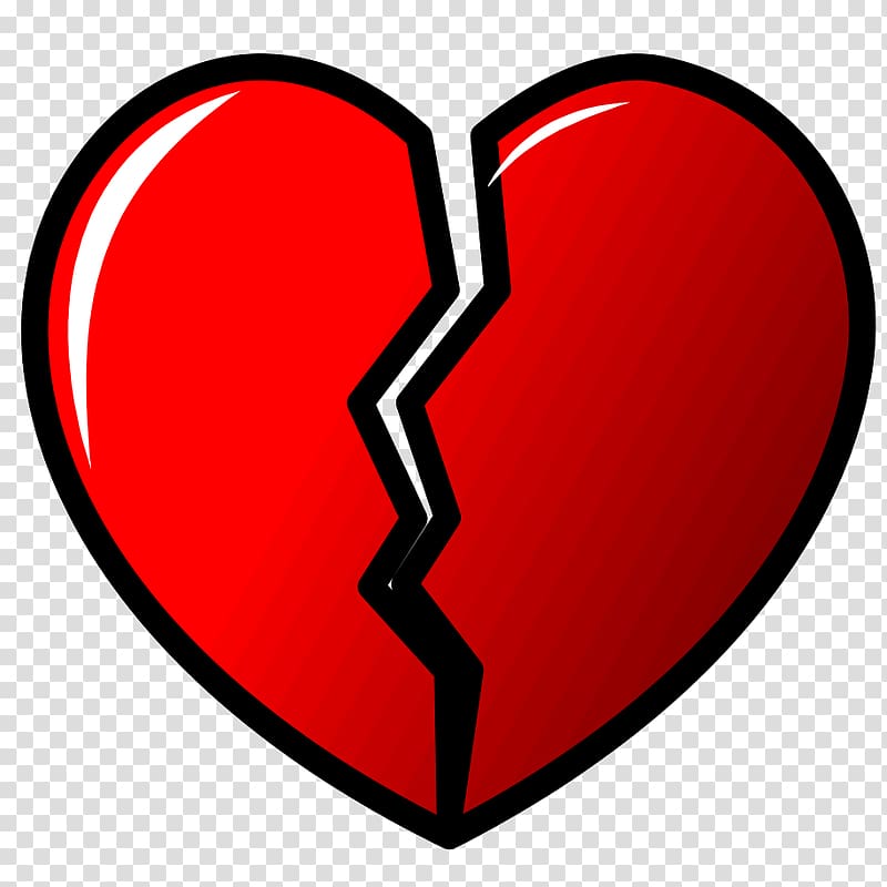 Broken heart Symbol Love, just cause transparent background PNG clipart