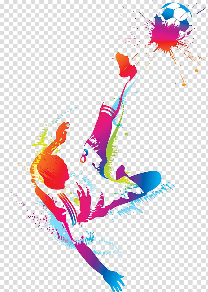 Football player, Man playing soccer, man kicking soccer ball illustration transparent background PNG clipart