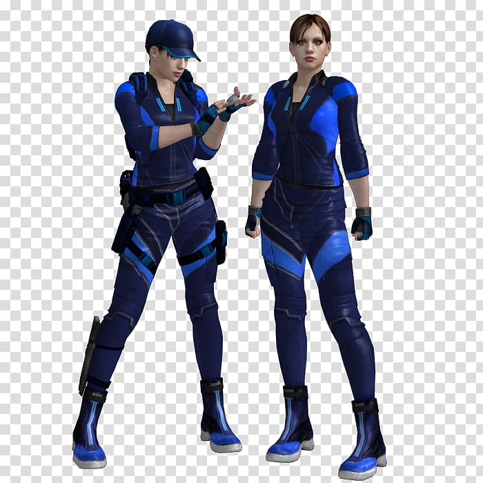 Costume Electric Blue, jill valentine bsaa transparent background PNG clipart