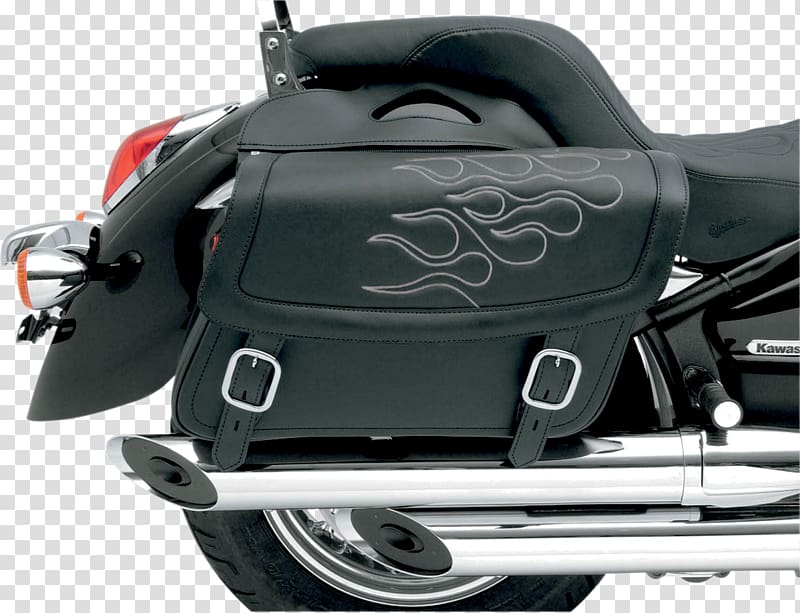 Saddlebag Motorcycle Harley-Davidson Suzuki Boulevard C50, flame tire daquan transparent background PNG clipart