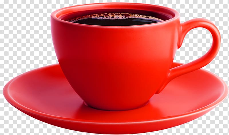 Coffee cup Cuban espresso Instant coffee Ristretto, red draw volume transparent background PNG clipart