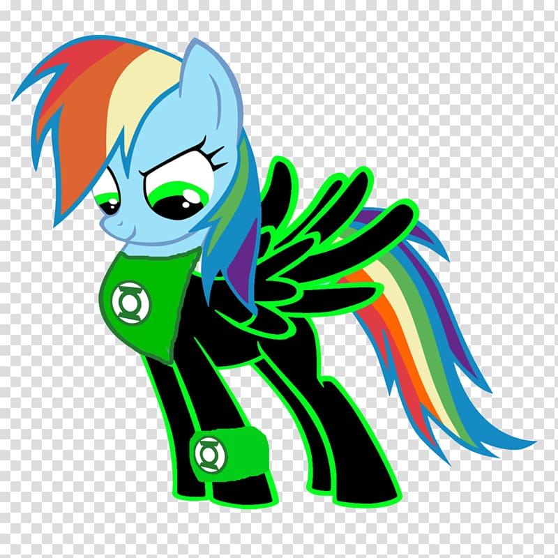 Pony Rainbow Dash Green Lantern Corps Kyle Rayner, rainbow dash rule 34 transparent background PNG clipart