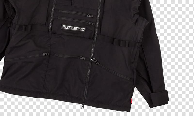 The North Face Jacket Hoodie Outerwear Supreme, face black jacket with hood transparent background PNG clipart