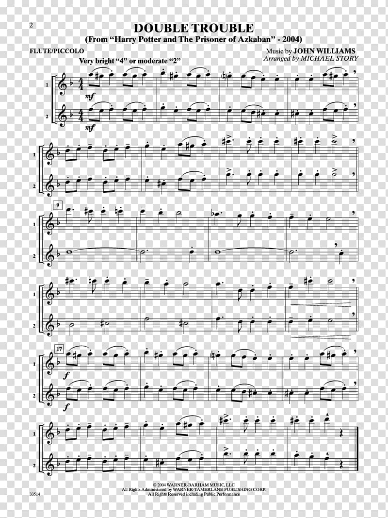 Sheet Music Music of Star Wars Violin Duet, double ninth festival theme transparent background PNG clipart