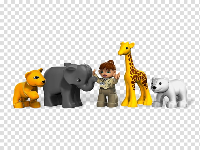 Toy block Lego Duplo Lego minifigure, zoo transparent background PNG clipart