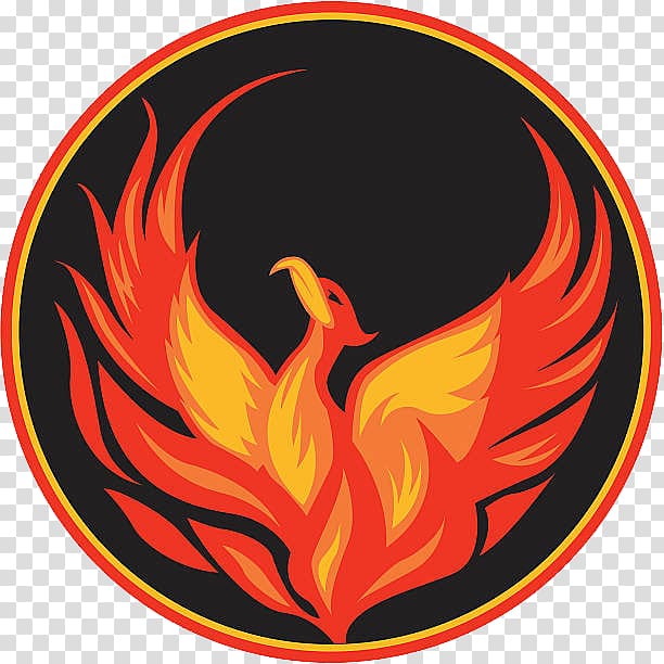 Gold Phoenix Logo Emblem