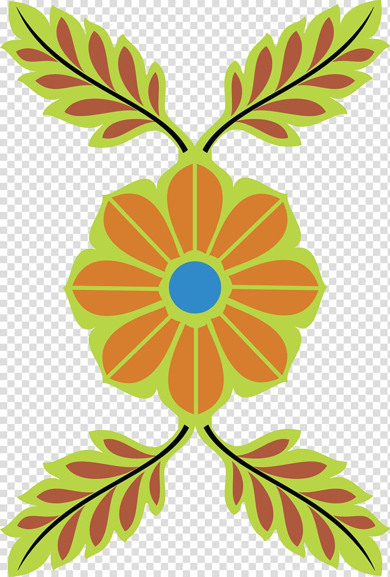 Floral design Leaf Rotational symmetry Pattern, india pattern transparent background PNG clipart