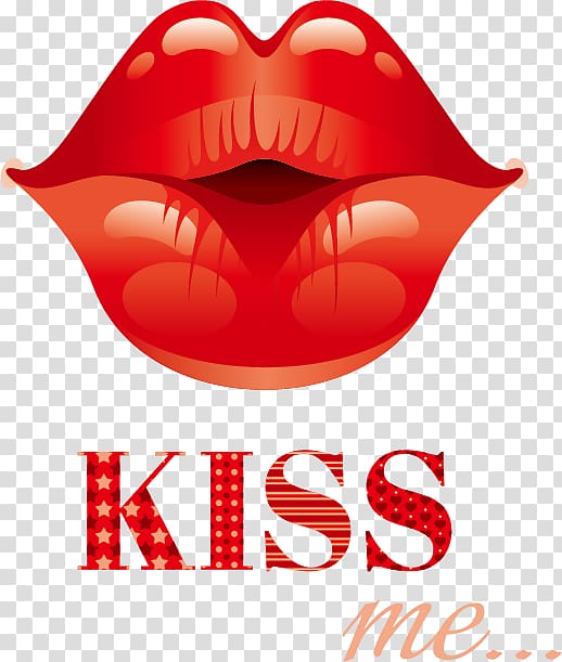 red lips , International Kissing Day Illustration, KISS transparent background PNG clipart