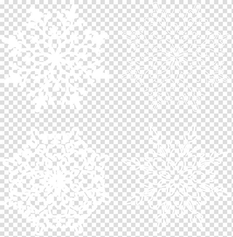 snowflakes , Black and white Line Point Angle Pattern, Snowflakes transparent background PNG clipart