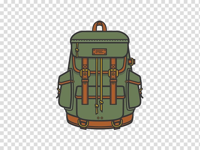 Museum of Modern Art Backpack Designer Illustration, Cartoon travel mountaineering bags Free to pull material transparent background PNG clipart