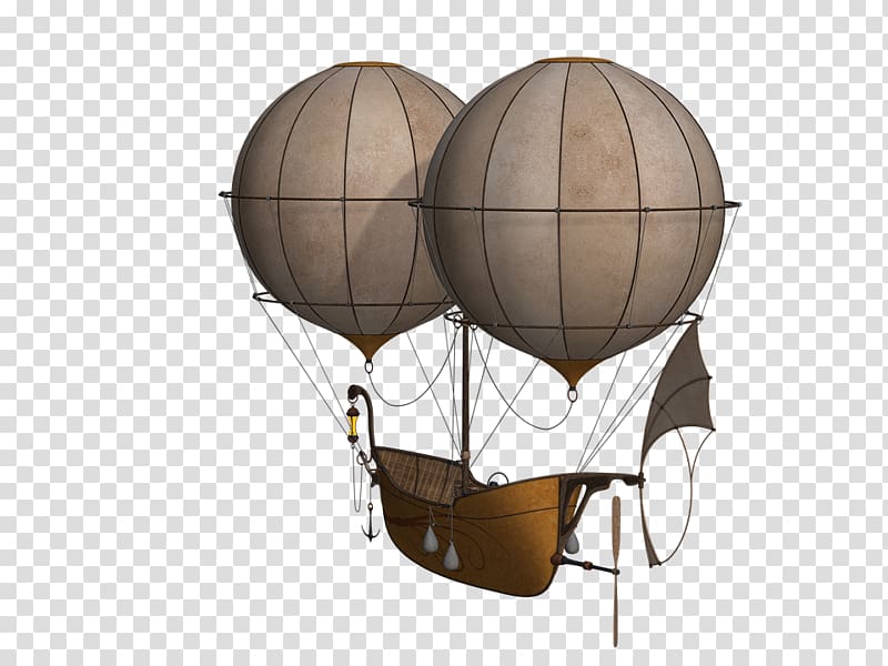 Aircraft Airship Hot air balloon Zeppelin, hot air transparent background PNG clipart