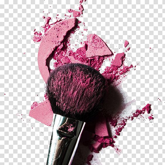 rose pink powder blush broken transparent background PNG clipart