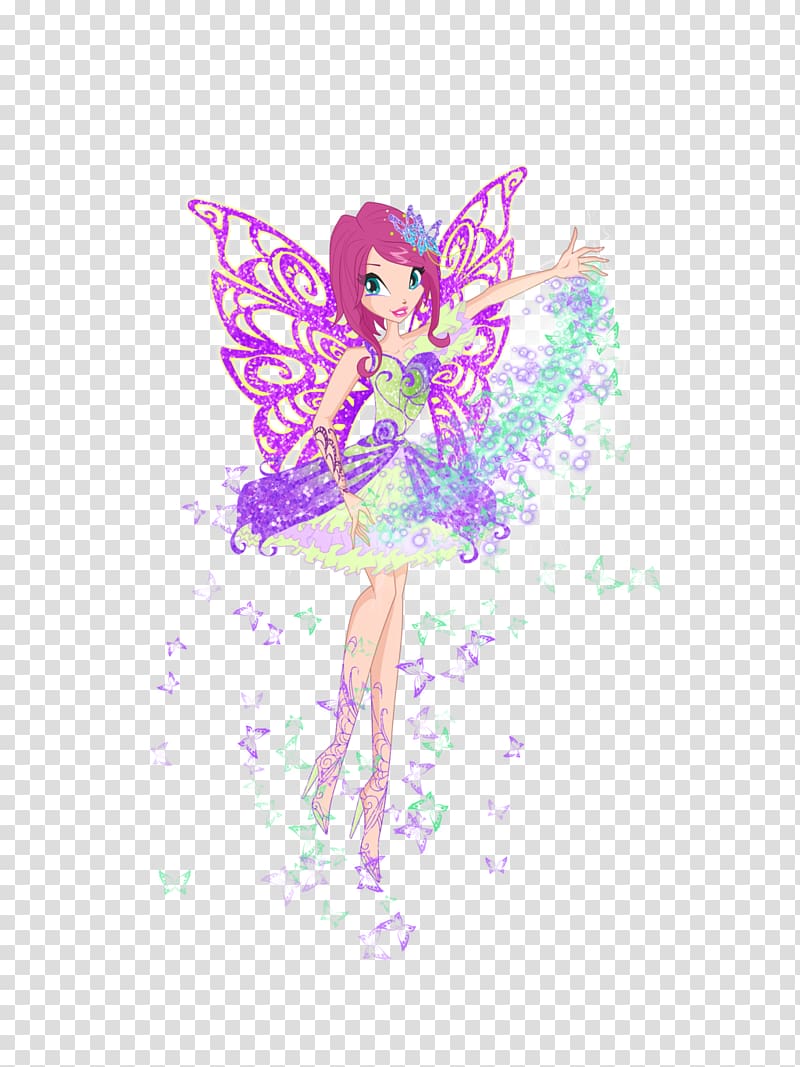 Tecna Bloom Fairy Butterflix Winx Club, Season 7, Fairy transparent background PNG clipart