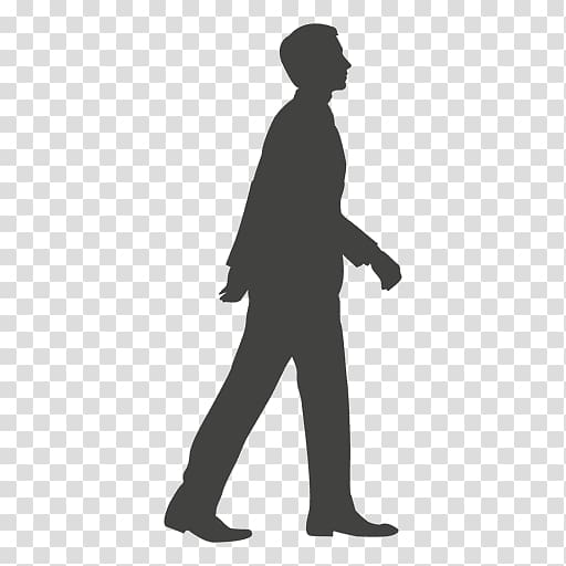 silhouette male , Silhouette Walk cycle, walking transparent background PNG clipart