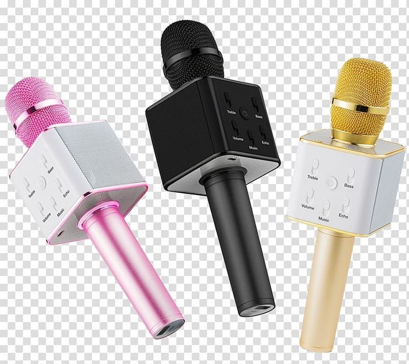 Wireless microphone Karaoke box, microphone transparent background PNG clipart