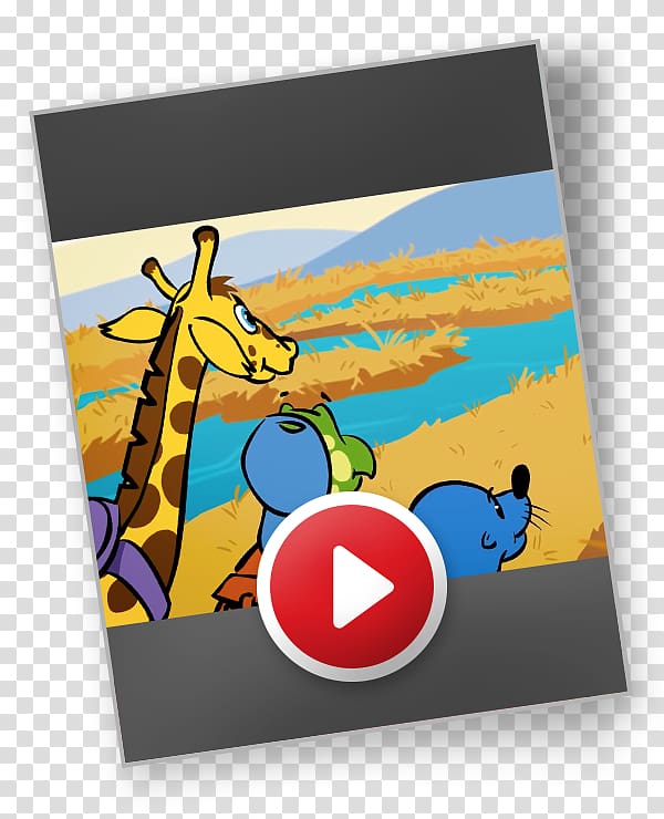 Giraffe Animated cartoon Poster, giraffe transparent background PNG clipart