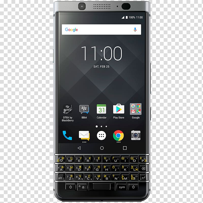 BlackBerry KEYone 32GB BBB100-2 Emea [Black] SIMフリー 4G Smartphone LTE, blackberry transparent background PNG clipart