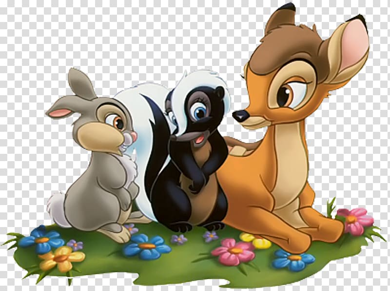 Thumper Faline Bambi Great Prince of the Forest Friend Owl, others transparent background PNG clipart