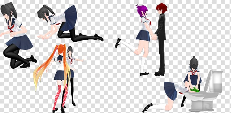 Yandere Simulator Fan art, bindi transparent background PNG clipart