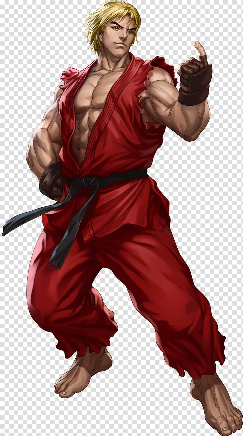 Street Fighter Ken , Street Fighter III: 3rd Strike Ken Masters Ryu T-shirt, ken transparent background PNG clipart