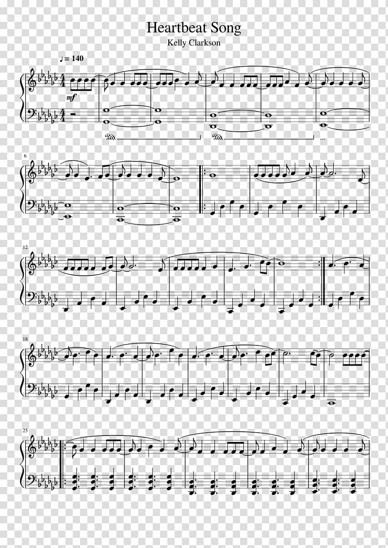 Sheet Music Piano Music MuseScore, kelly clarkson transparent background PNG clipart