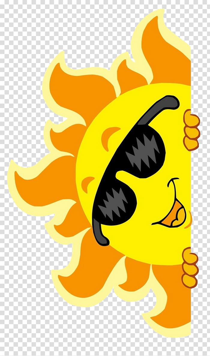 Sunglasses , Cartoon sun transparent background PNG clipart | HiClipart